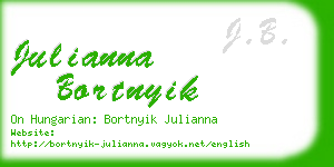 julianna bortnyik business card